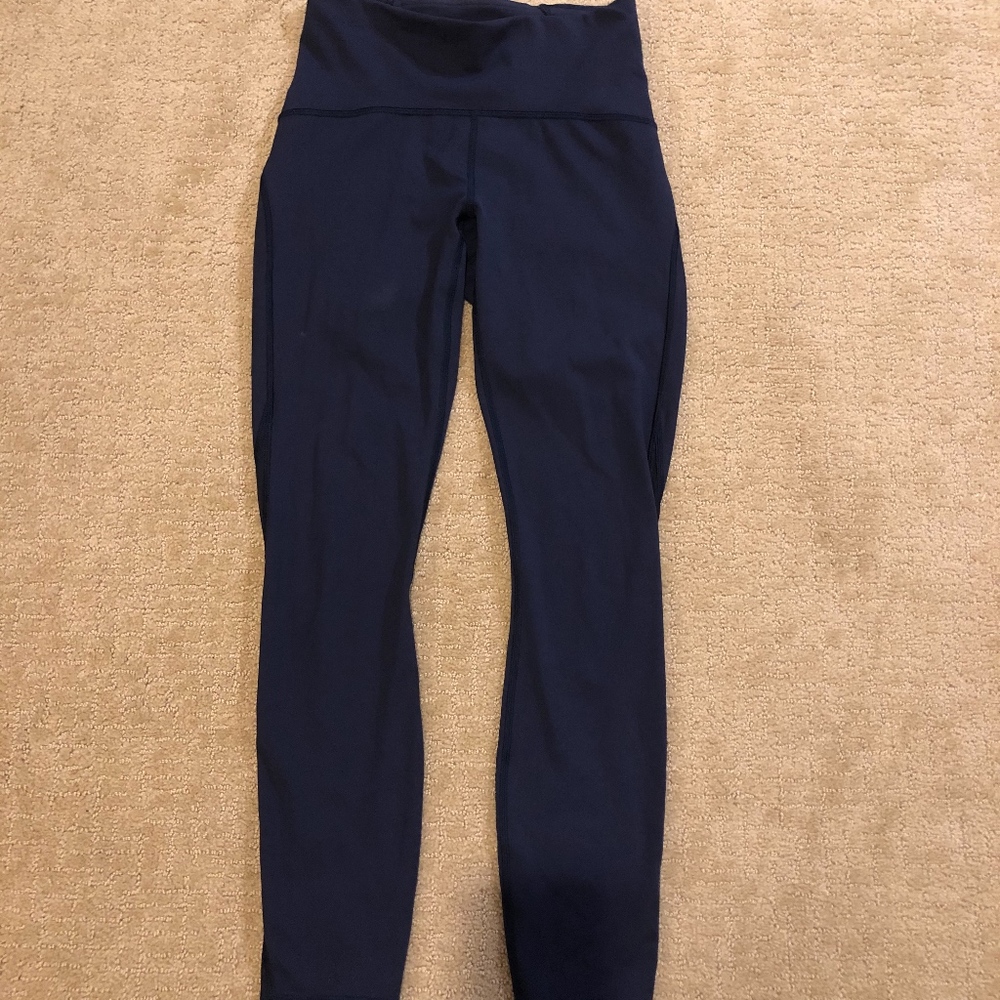 Lululemon Train Times Pant 25" ~ Navy Blue